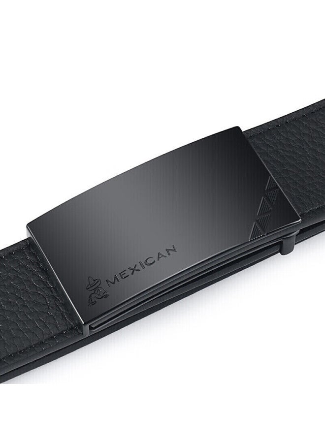Scarecrow Men's Belt With Smooth Buckle, Genuine Top-grain Leather, Business Waistband, Casual Trendy Trouser Belt, Birthday Gift - Image 4