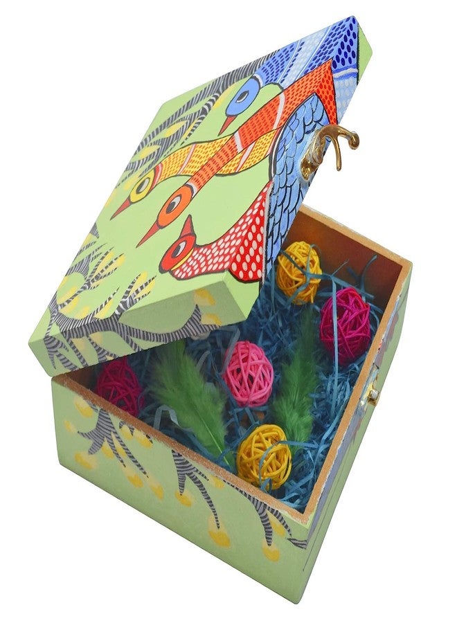 RED APPEL MDF Multi Utility/Multipurpose/Stationery/Jewellery Box for DIY Projects, Decoupage, Painting, Art and Craft, Home Decor (6 x 6 x 3 inch) - Image 4