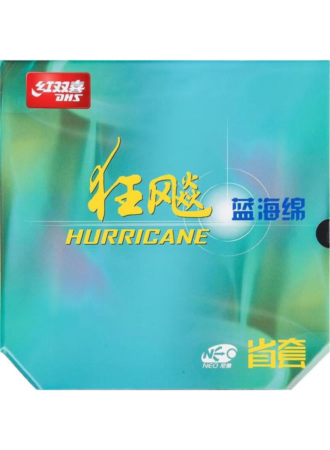 Dhs (Double Happiness) Blue Sponge Neo Sheng Kuang 3 Table Tennis Rubber, Inorganic Sheng Kuang 3, Table Tennis Racket Rubber, Black, 40 Degrees, 2.15Mm - Image 1