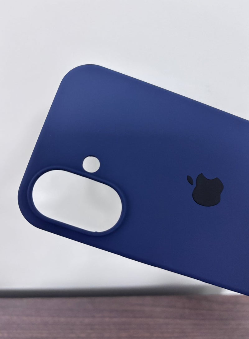 URBBKING Liquid Silicone Case Protector Compatible with iPhone 16 Blue - Image 2