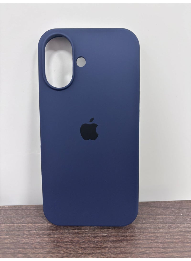 URBBKING Liquid Silicone Case Protector Compatible with iPhone 16 Blue - Image 1