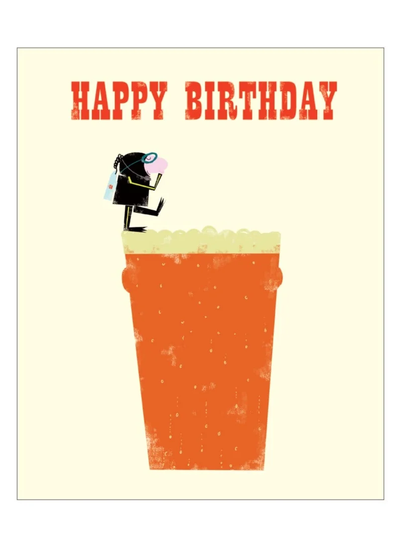 ذا ارت فايل Happy Birthday Pint Greeting Card