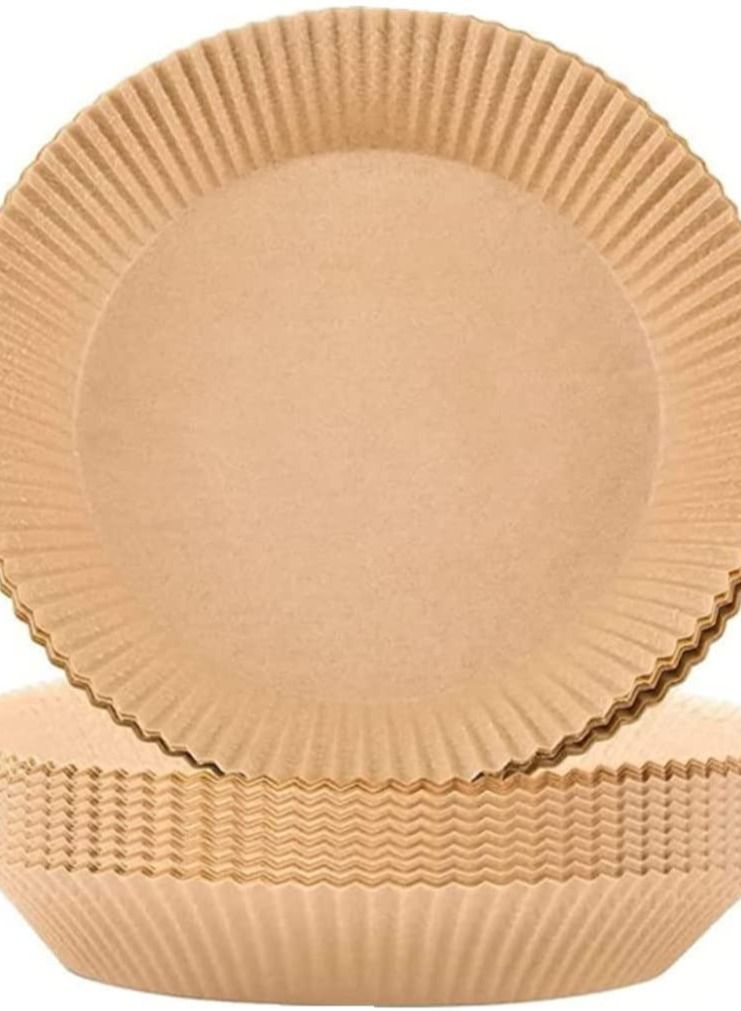 RKN 100Pcs 7.8 Inch Air Fryer Disposable Paper Liner Round Non Stick Water Proof Oil Proof Parchment Paper  - Image 4