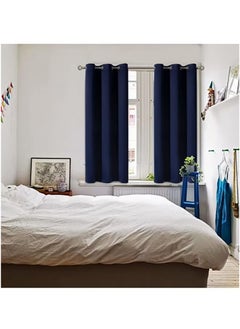 2-Piece Blackout Thermal Window Curtains Navy Blue 100x130cm - pzsku/Z1E8AFFB7CD48BB3690D4Z/45/_/1735904133/3ccd3827-9321-4176-9315-10c124b4787a