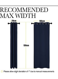 2-Piece Blackout Thermal Window Curtains Navy Blue 100x130cm - pzsku/Z1E8AFFB7CD48BB3690D4Z/45/_/1735904143/7c880ba5-ba63-405e-b53a-838c69636f27