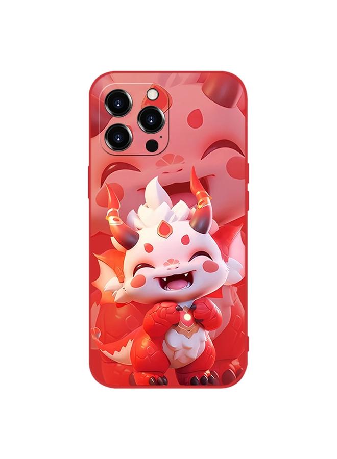 Zaboon Case For iPhone 12 Pro New Year Red Silicone Shockproof Phone Case - Image 1