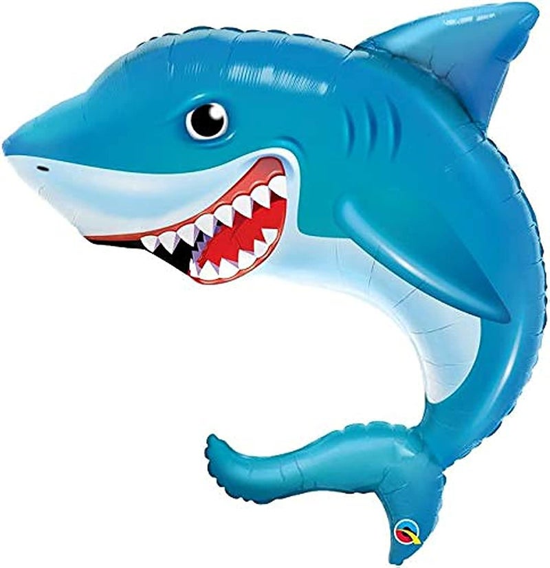 Qualatex Smilin Shark Foil Balloon 36Inch Size - Image 2
