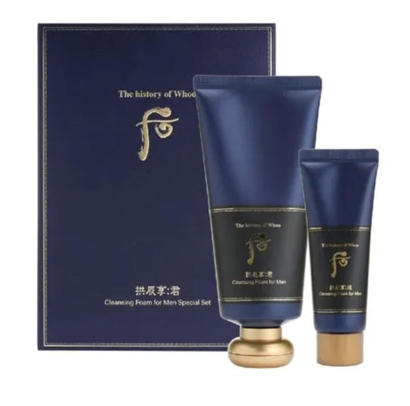 The history of Whoo THE HISTORY OF WHOO Gongjinhyang Cleansing Foam Special Set for men 180ml Free 40ml
