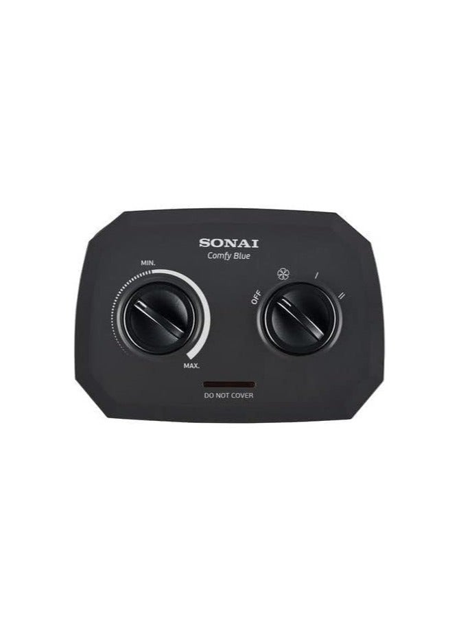 سوناي مدفأة كومفي بمروحة زرقاء من سوناي، 1000 2000 واط، اسود - MAR – 910 - Image 5