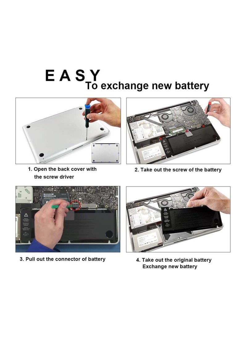 Generic Replacement Battery A1382 for 15-inch, Models A1286 (Early 2011, Late Mid 2012), 5200mAh, 10.8V  - Image 2