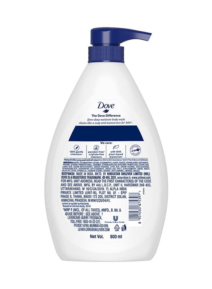 دوف غسول الجسم دوف المغذي العميق مع المرطبات للحصول على بشرة أكثر نعومة لجميع أنواع البشرة 800 مل - Image 2