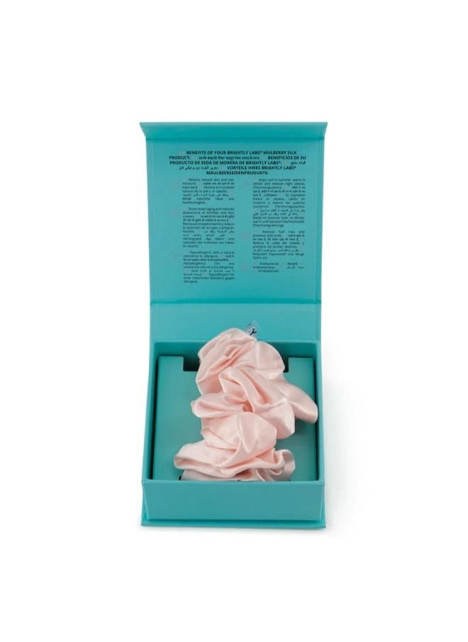 BRIGHTLY LABS Upgrade Your Hair Routine with 100% Pure Mulberry Hair Ties - 22 Momme Anti Hair Loss, No Breakage, Anti Crease, Anti Frizz Hair Scrunchies, Black Elastic Hair Band.  - Image 3