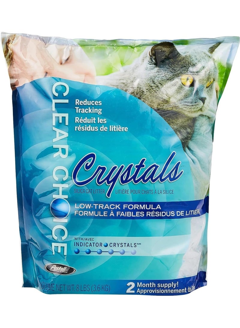 Clear Choice Silica Crystal Cat Litter, White, 3.6 Litres