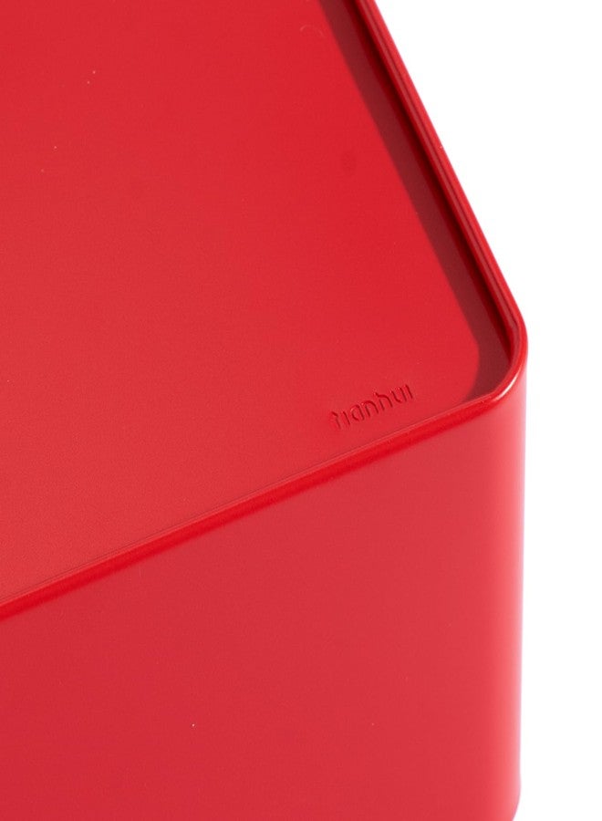 Tianhui Food Storage Containers Tin Box with Airtight Lids Kitchen Pantry Organization Metal Box, Chinese Red, S - Image 4