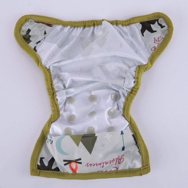 Sigzagor Newborn Baby Diaper Nappy Cover 8lbs-10lbs (Be Brave) - Image 4