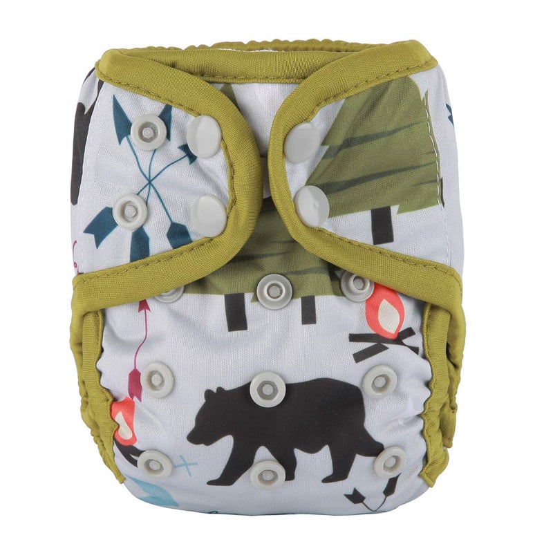 Sigzagor Newborn Baby Diaper Nappy Cover 8lbs-10lbs (Be Brave) - Image 1