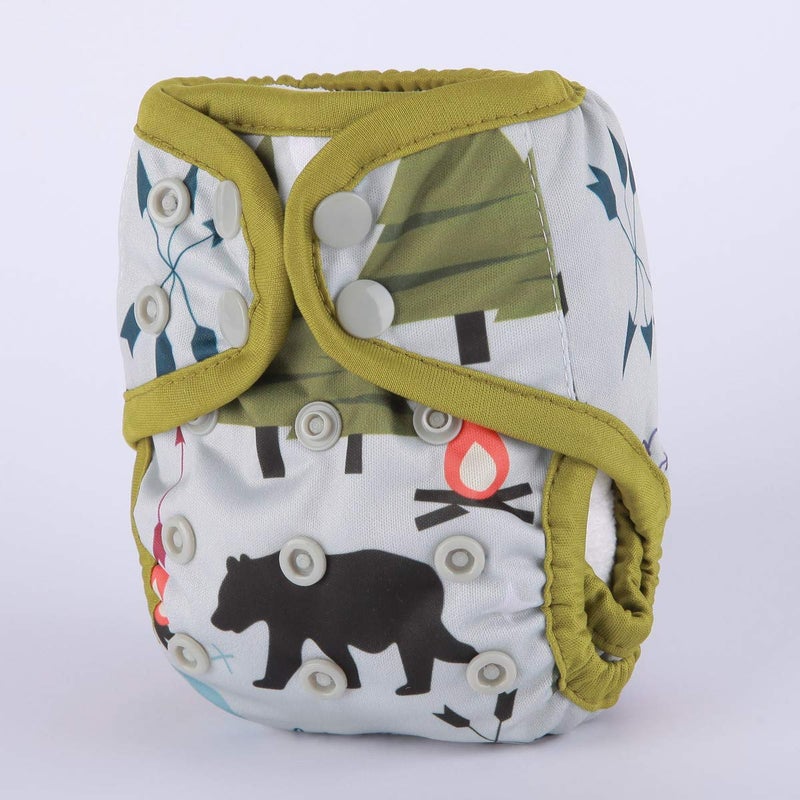 Sigzagor Newborn Baby Diaper Nappy Cover 8lbs-10lbs (Be Brave) - Image 2