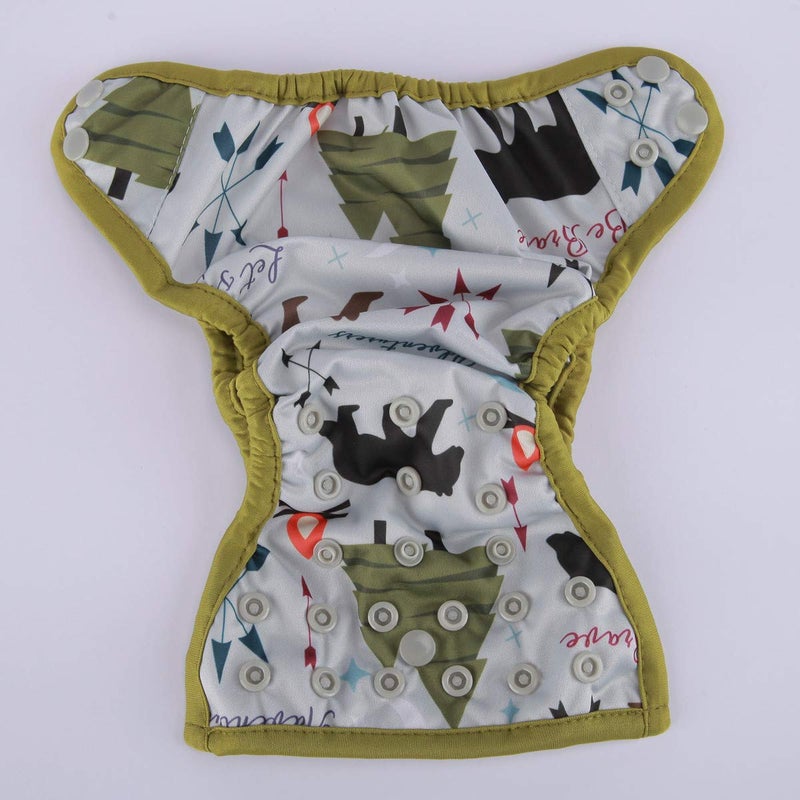 Sigzagor Newborn Baby Diaper Nappy Cover 8lbs-10lbs (Be Brave) - Image 3