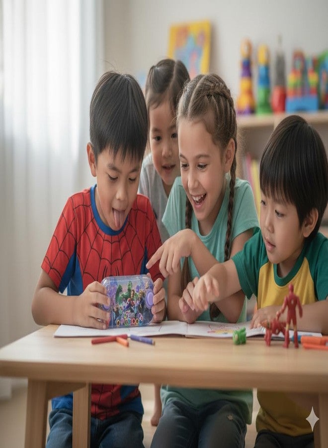 OKU 1 لعبة رمي الحلقات المائية المحمولة للأطفال، لعبة مهارات كلاسيكية قديمة، لعبة ضغط أزرار محمولة - Image 2