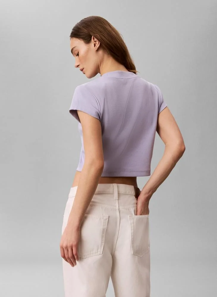 Calvin Klein Jeans Monologo Baby Rib T-Shirt