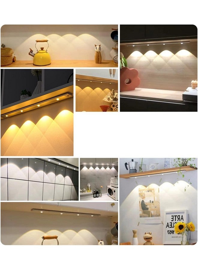 XERGY LED Under Cabinet Wireless Lights, Under Counter Closet Lights with Motion Sensor, USB Rechargeable for Indoor Kitchen Closet Stairway Aluminum Alloy Casing & Magnet 3 Color Temperature (20 CM) - Image 4