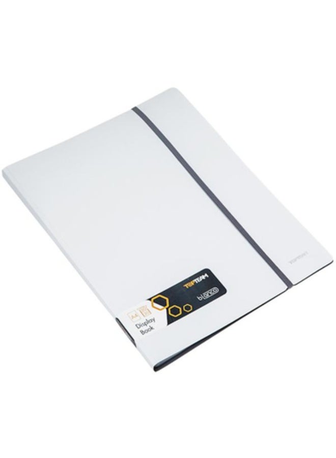 Display Book 30 Pocket A4 Polypropylene White /Pink
