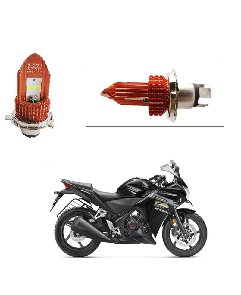 PRIKNIK Led Headlight Bulb 30W Two Color White/Yellow Light H4 Lamp Compatible With H-onda CBR 250R - Image 3