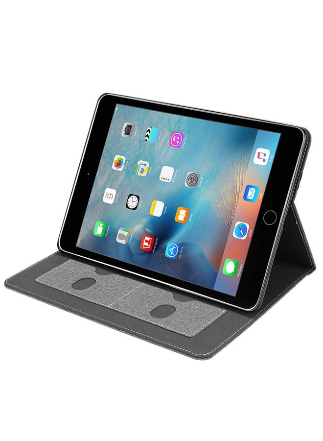 NIBEMINENT Protective Case Cover With Holder For Apple iPad 9.7 inch (2018) Grey - Image 4