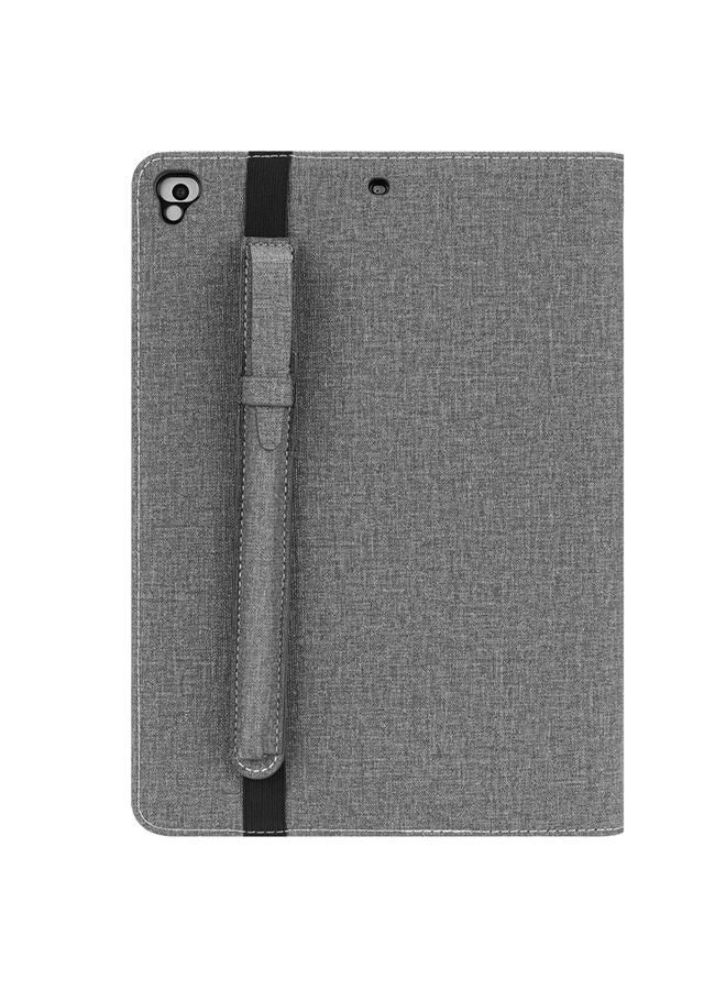 NIBEMINENT Protective Case Cover With Holder For Apple iPad 9.7 inch (2018) Grey - Image 2