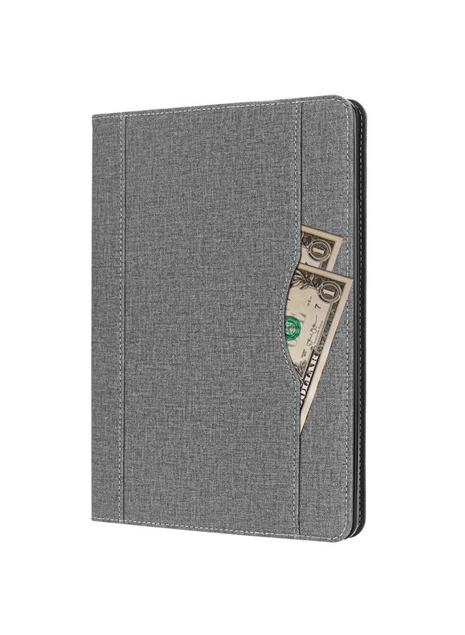 NIBEMINENT Protective Case Cover With Holder For Apple iPad 9.7 inch (2018) Grey - Image 3