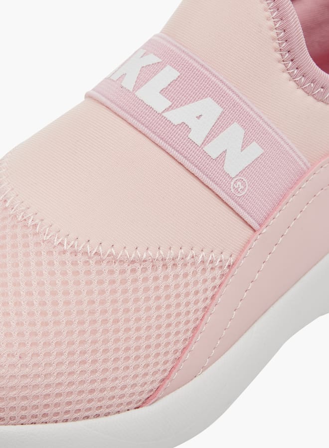 Oaklan by Shoexpress Girls by Shoexpress Logo Detail Slip-On Sports Shoes with Pull Tabs  - Image 4