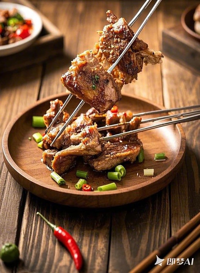 Kakamono 2PCS Carving Fork Stainless-Steel Meat Fork 13" BBQ Fork, Long Metal Chef Pro Kitchen Forks for Barbecue, Serving, Cooking, Grilling, Roasting - Image 2