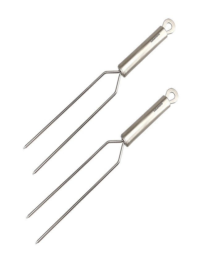 Kakamono 2PCS Carving Fork Stainless-Steel Meat Fork 13" BBQ Fork, Long Metal Chef Pro Kitchen Forks for Barbecue, Serving, Cooking, Grilling, Roasting - Image 1