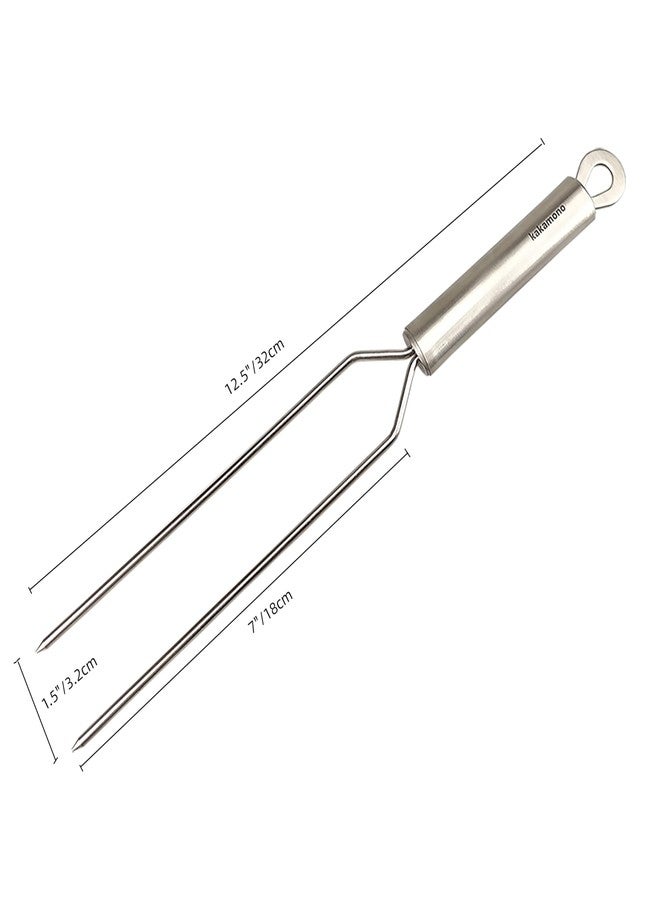 Kakamono 2PCS Carving Fork Stainless-Steel Meat Fork 13" BBQ Fork, Long Metal Chef Pro Kitchen Forks for Barbecue, Serving, Cooking, Grilling, Roasting - Image 5