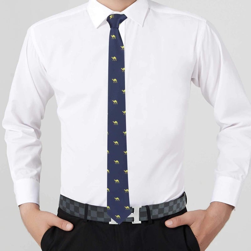 AUSCUFFLINKS Animal Ties | Woven Skinny Neckties | Groomsmen Wedding Ties | Work Ties for Him - Image 4