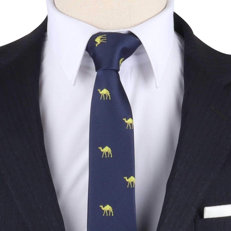 AUSCUFFLINKS Animal Ties | Woven Skinny Neckties | Groomsmen Wedding Ties | Work Ties for Him - Image 2