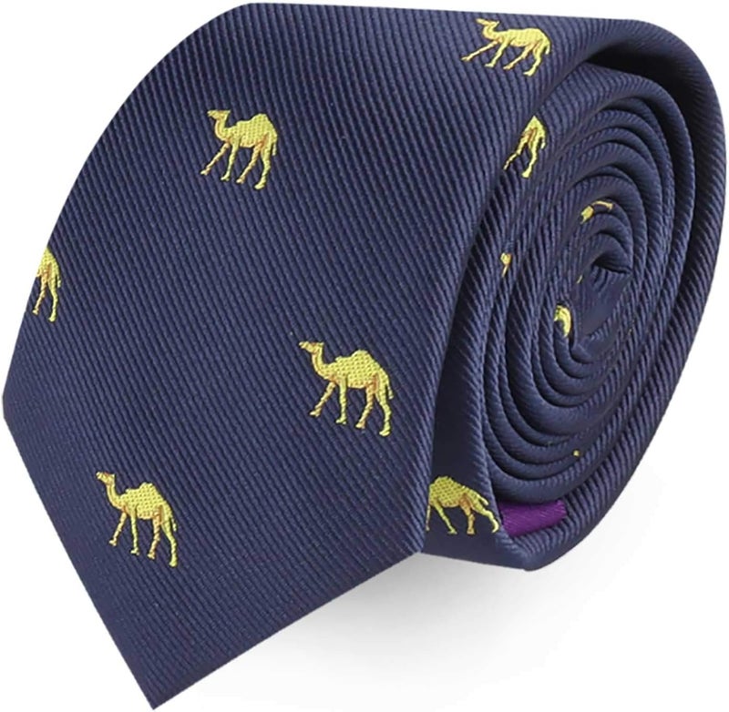 AUSCUFFLINKS Animal Ties | Woven Skinny Neckties | Groomsmen Wedding Ties | Work Ties for Him - Image 1