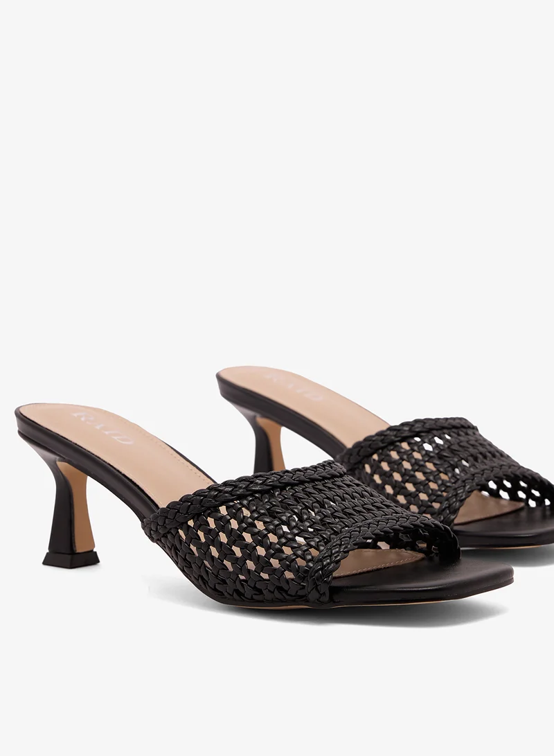 RAID  Crochet Open Toe Heeled Sandals for Women | Best Price UAE