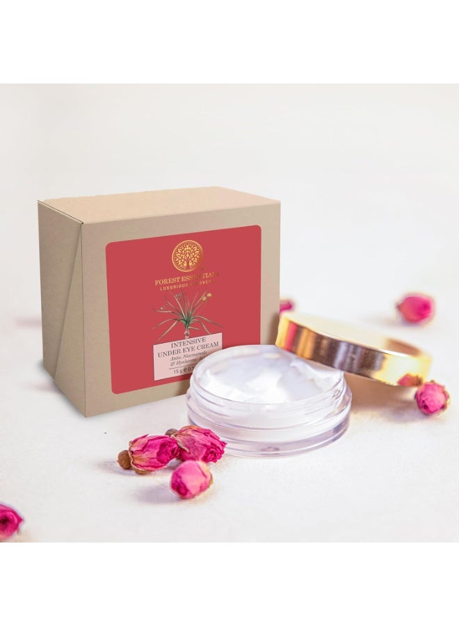 Forest Essentials Intensive Under Eye Cream with Anise | Ayurvedic Eye Cream for Dark Circles | Reduces Puffiness & Wrinkles | With Anise, Cucumber, Bakuchiol | Soothes & Hydrates - Image 2