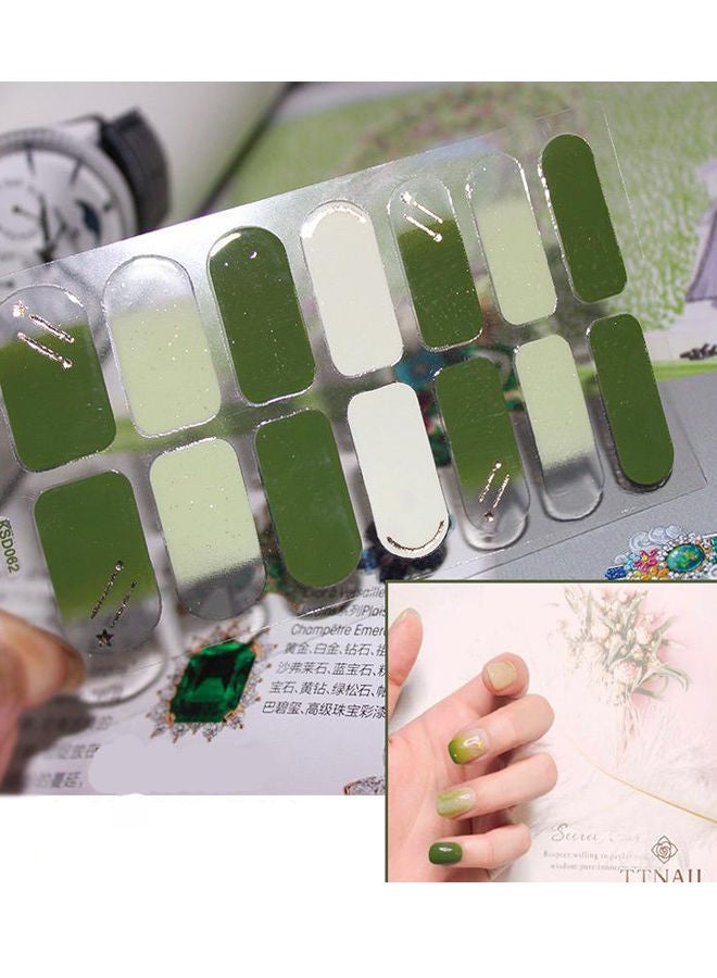 خيشة 14 قطعة لاصق للاظافر بألوان عصرية - Image 1