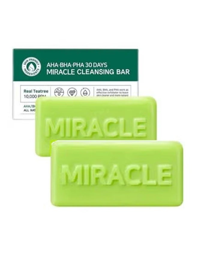 AHA BHA PHA 30 Days Miracle Cleansing Bar 106 g Of two pieces - Image 1