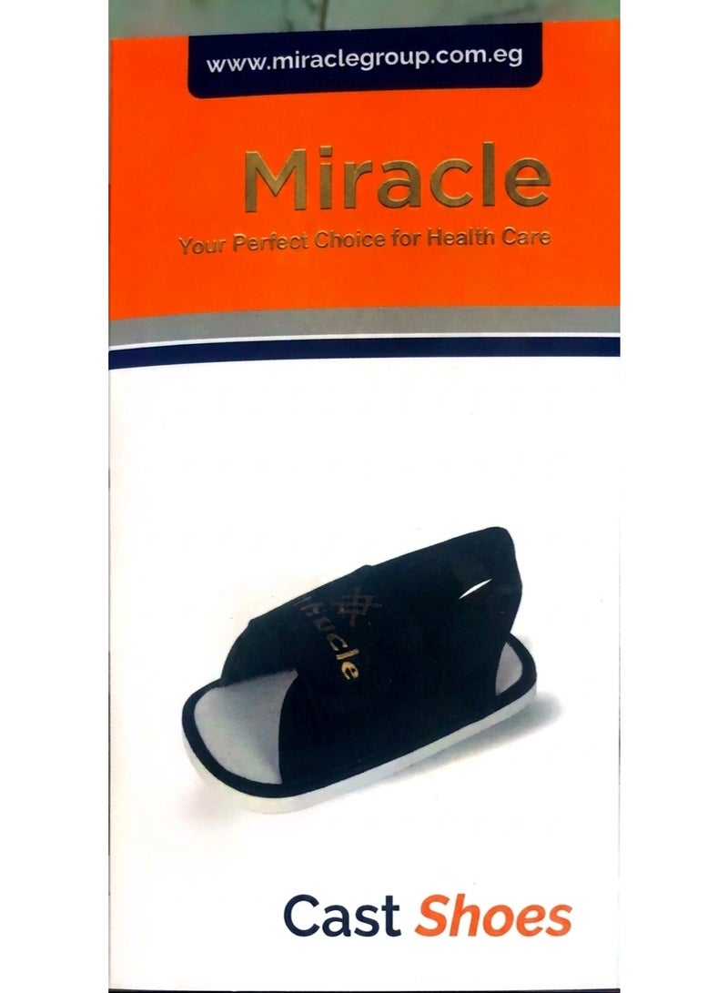 Miracle - Post-Op Medical Cast Shoe For Foot & Ankle Recovery - Size Large - Image 1