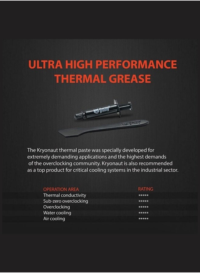 Thermal Grizzly Thermal Grizzly Cryonaut 12.5W/mK 1g Thermal Grease (-200 to 350°C)  - Image 3