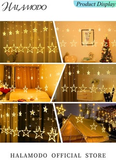 HALAMODO Star String Lights 11.5 ft 12 LED Star Fairy Lights with Timer, 8 Lighting Modes Waterproof Indoor Fairy Lights for Bedroom Party Wedding Garden  - Image 4