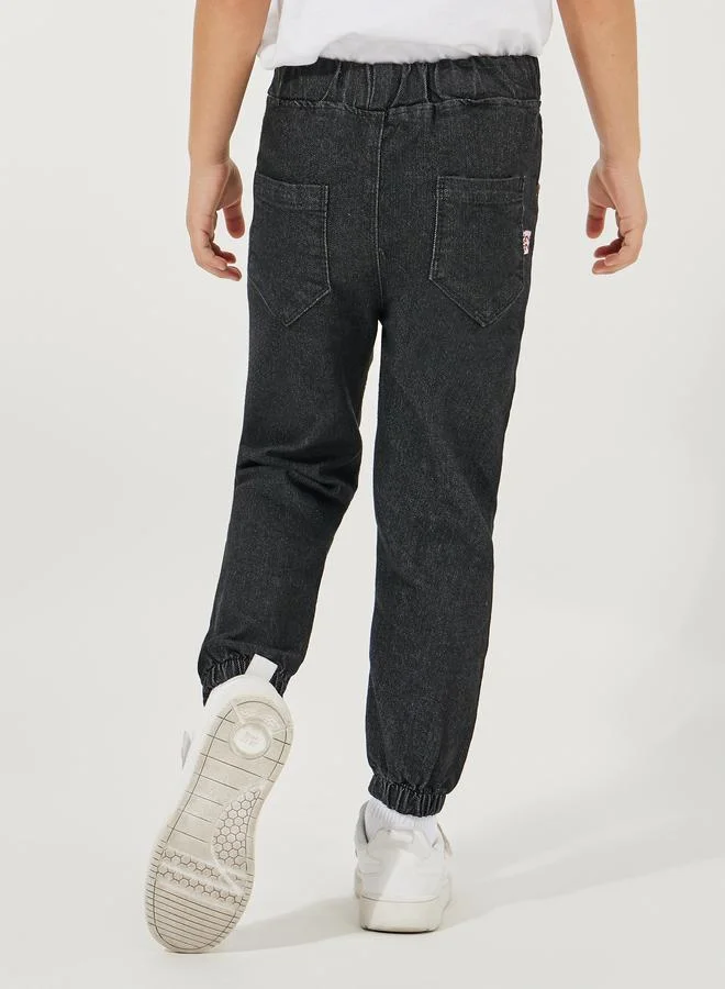 Styli Cut & Sew Panel Slim Fit Jeans