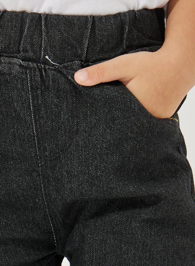 Styli Cut & Sew Panel Slim Fit Jeans