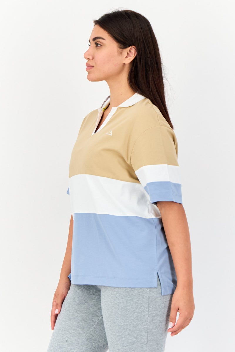GIORDANO G-Motion Women Sportswear Fit Short Sleeves Outdoor Polo Shirt, Multicolor  - Image 3
