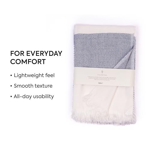HABER 100% Bamboo Bath Towel (150 x 75 cm) – Ultra-Absorbent, 3X Softer Than Cotton, Quick Dry & Lightweight Large Eco-Friendly Towel for Bath, Gym & Travel – Cobalt Blue Pack of 1 - Image 4