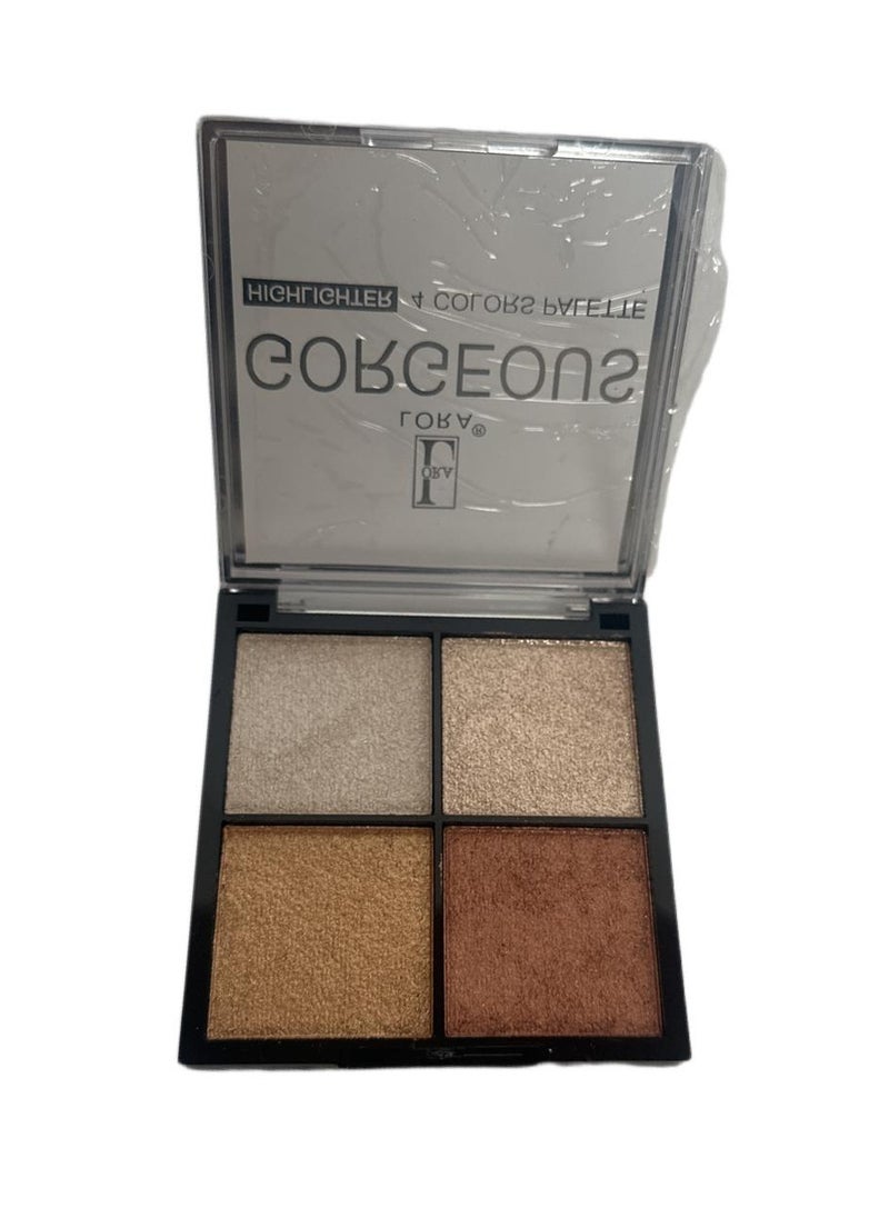 LORA L'Oreal Paris Highlighter & Blush Kit 8 Distinctive Colors  - Image 2
