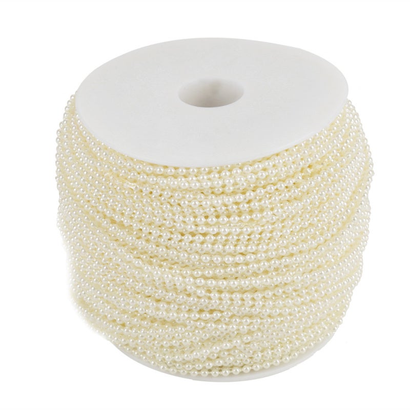 Imitation Pearl Wire: 100% Brand New High-quality ABS Bead - Shiny Mill-treated Pearl Bead Garland for Wedding, Party, Home Decor - Image 1